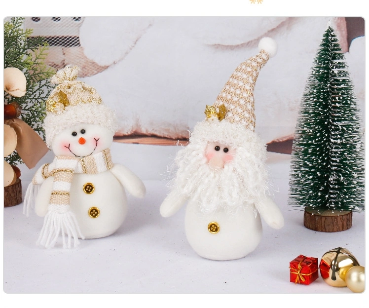 Christmas decorations Santa Claus and snowman children's gifts table decorations