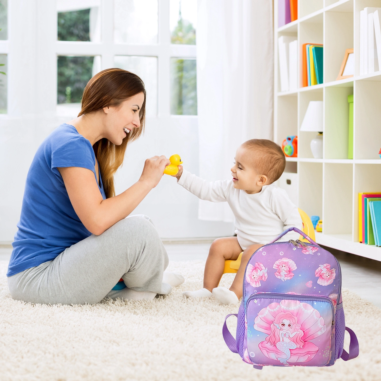 Toddler Girl Mermaid Backpack Cute Bookbag Daypack Preschool Backpack