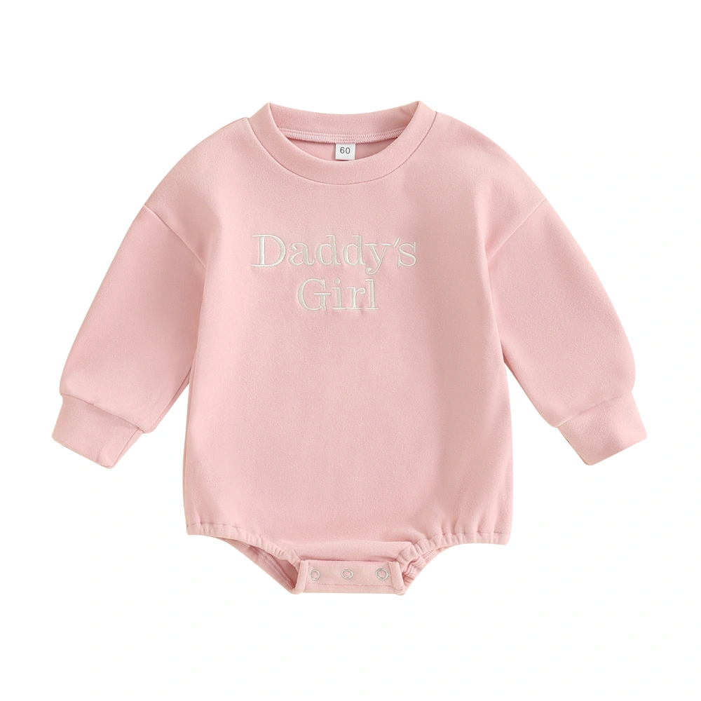 Baby Girls Boys Sweatshirts Rompers Letter Embroidered Bodysuits