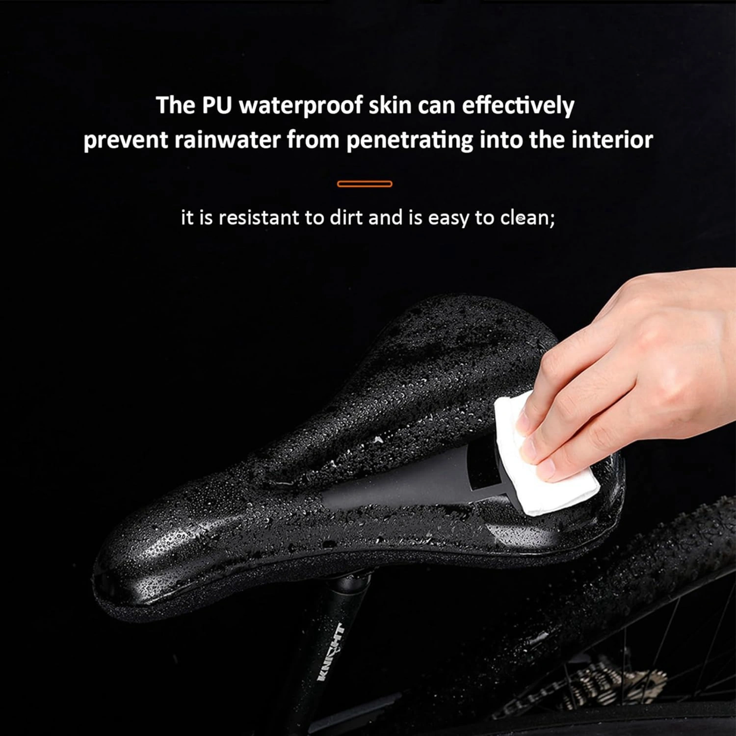 Bike Seat Cushion Cover Soft Waterproof Bicycle Seat Cover Rain Cover 