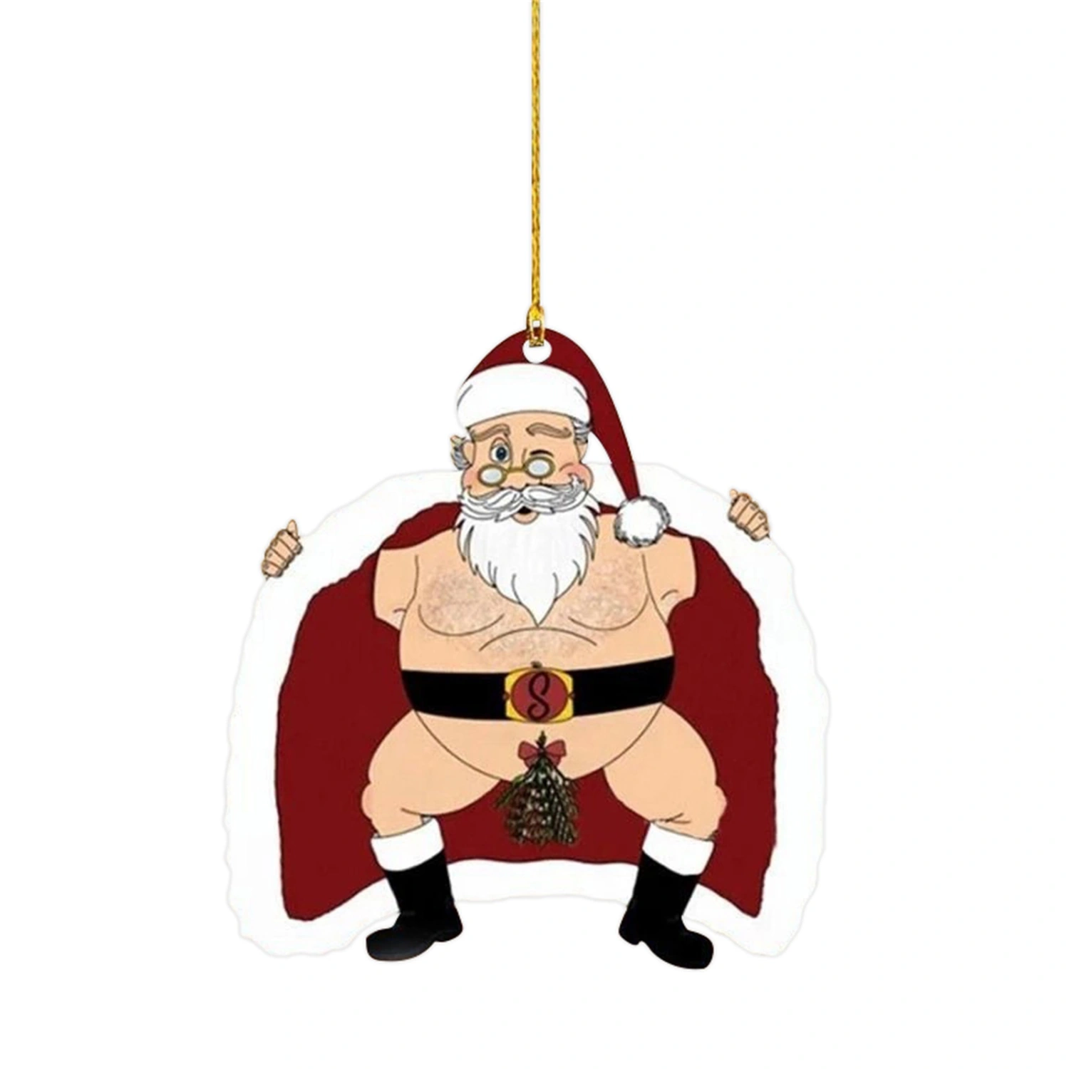 Santa Claus Decorative Hanging Ornament for Cars Christmas Tree Decor