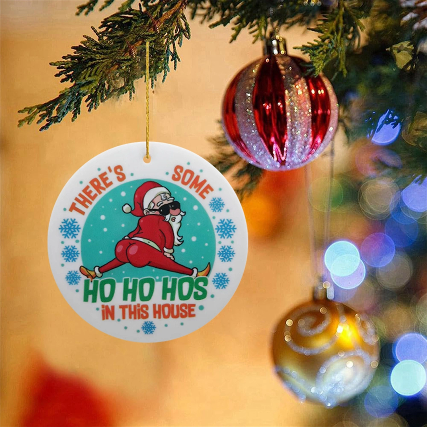 Santa Claus Decorative Hanging Ornament for Cars Christmas Tree Decor