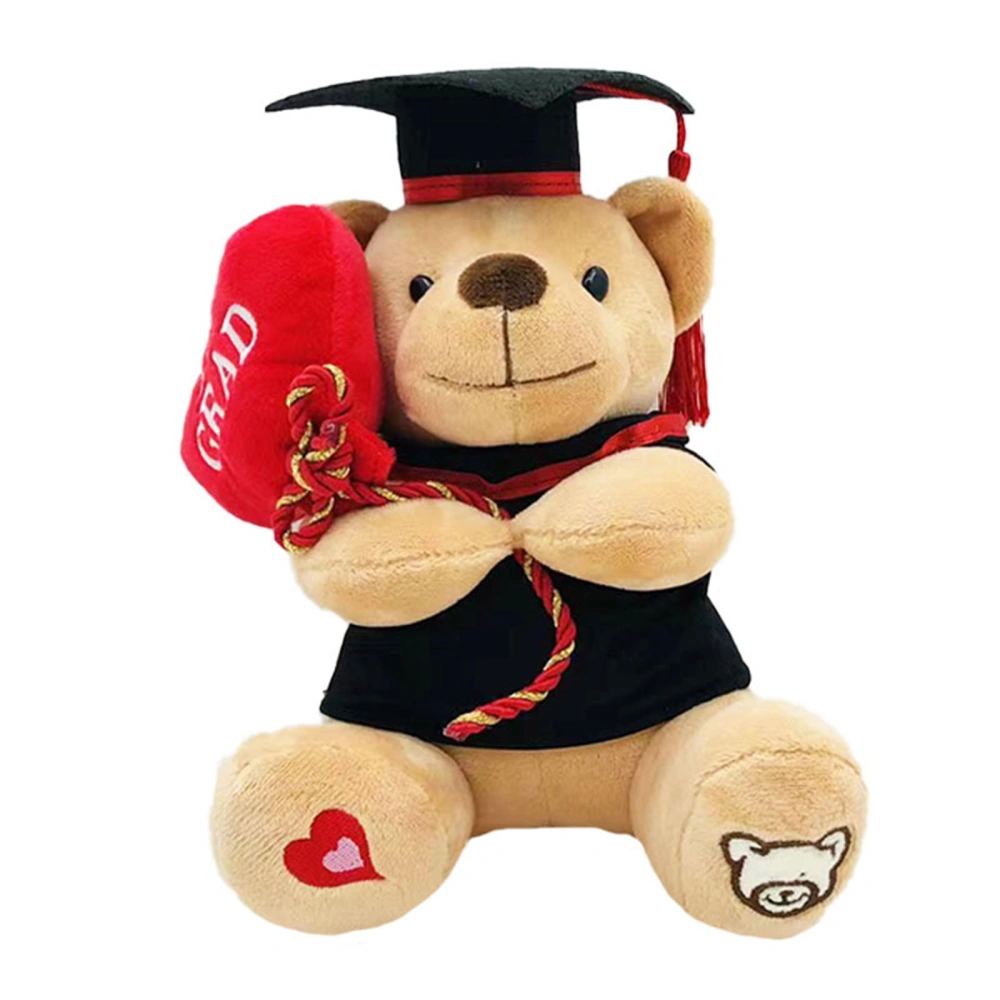 Graduation Bear Plush Gift Stuffed Animal Black Cap Gift for College