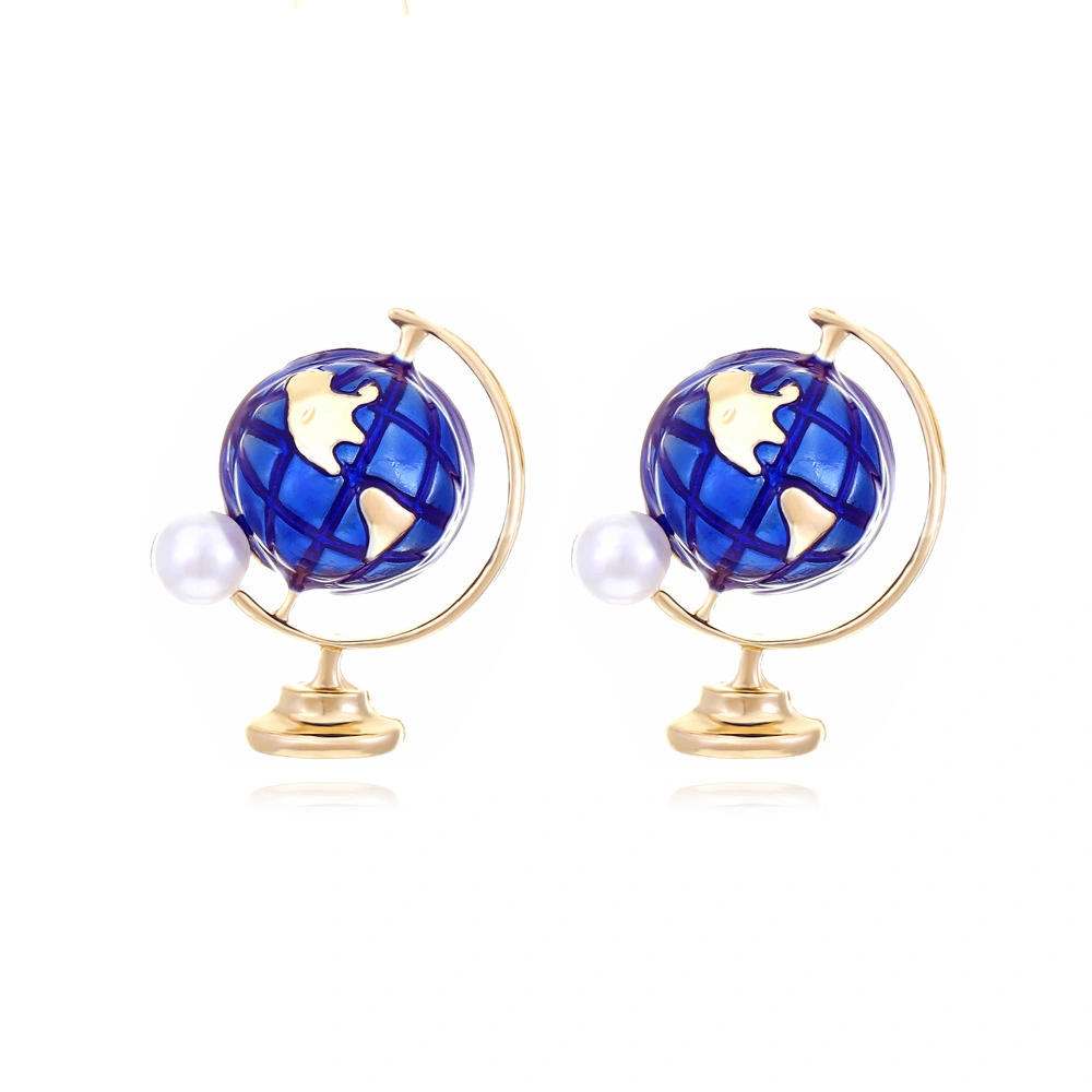 Fun And Cute Alloy Dripping Earth Instrument Earrings