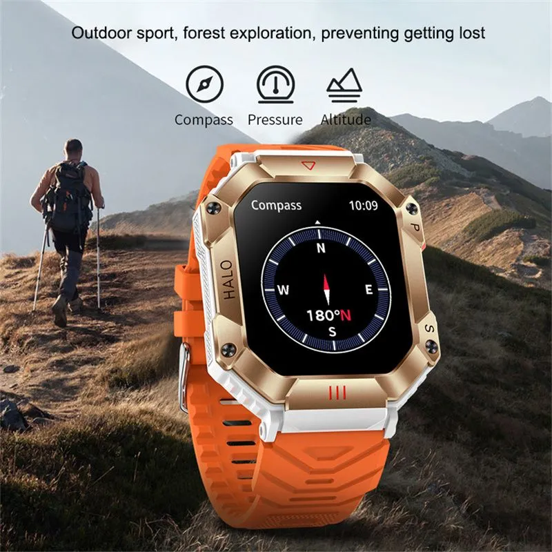 New Military Smart Watch For Android GPS Ftiness Women