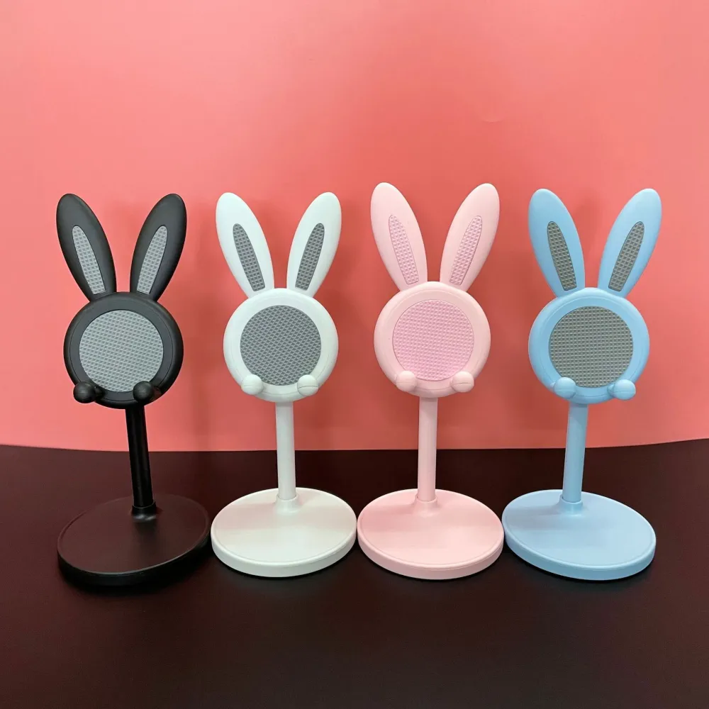 Cartoon Bunny Desktop Phone Tablet Adjustable Bracket