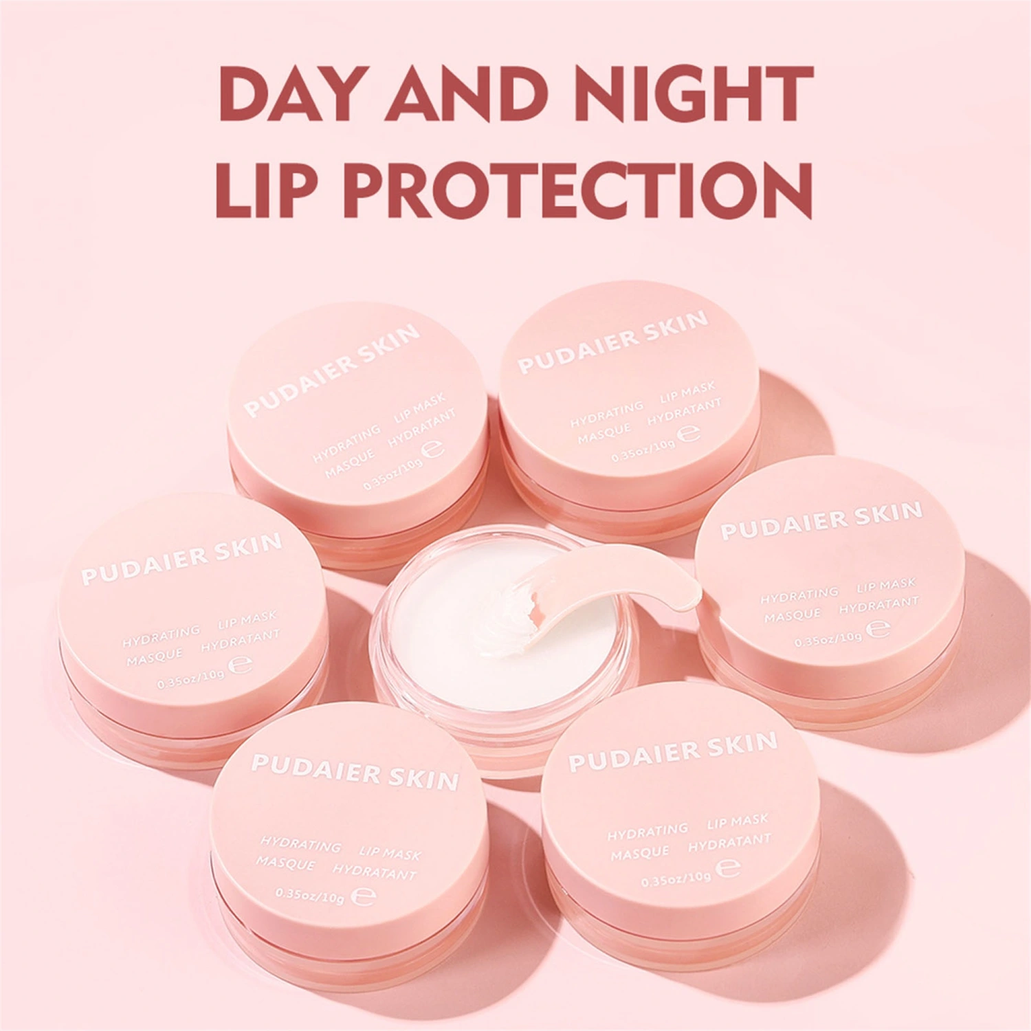 Lip Mask, Natural Lip Moisturizer Hydrating Lip Balm for Day Night