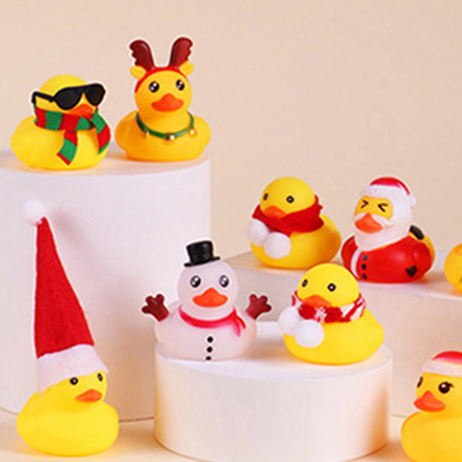 Christmas Yellow Duck Advent Calendar Box 24 Days Countdown Blind Box