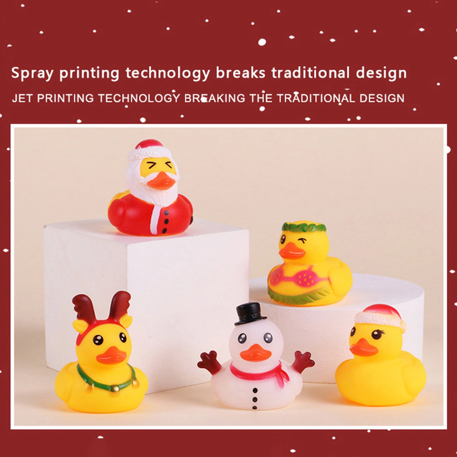Christmas Yellow Duck Advent Calendar Box 24 Days Countdown Blind Box
