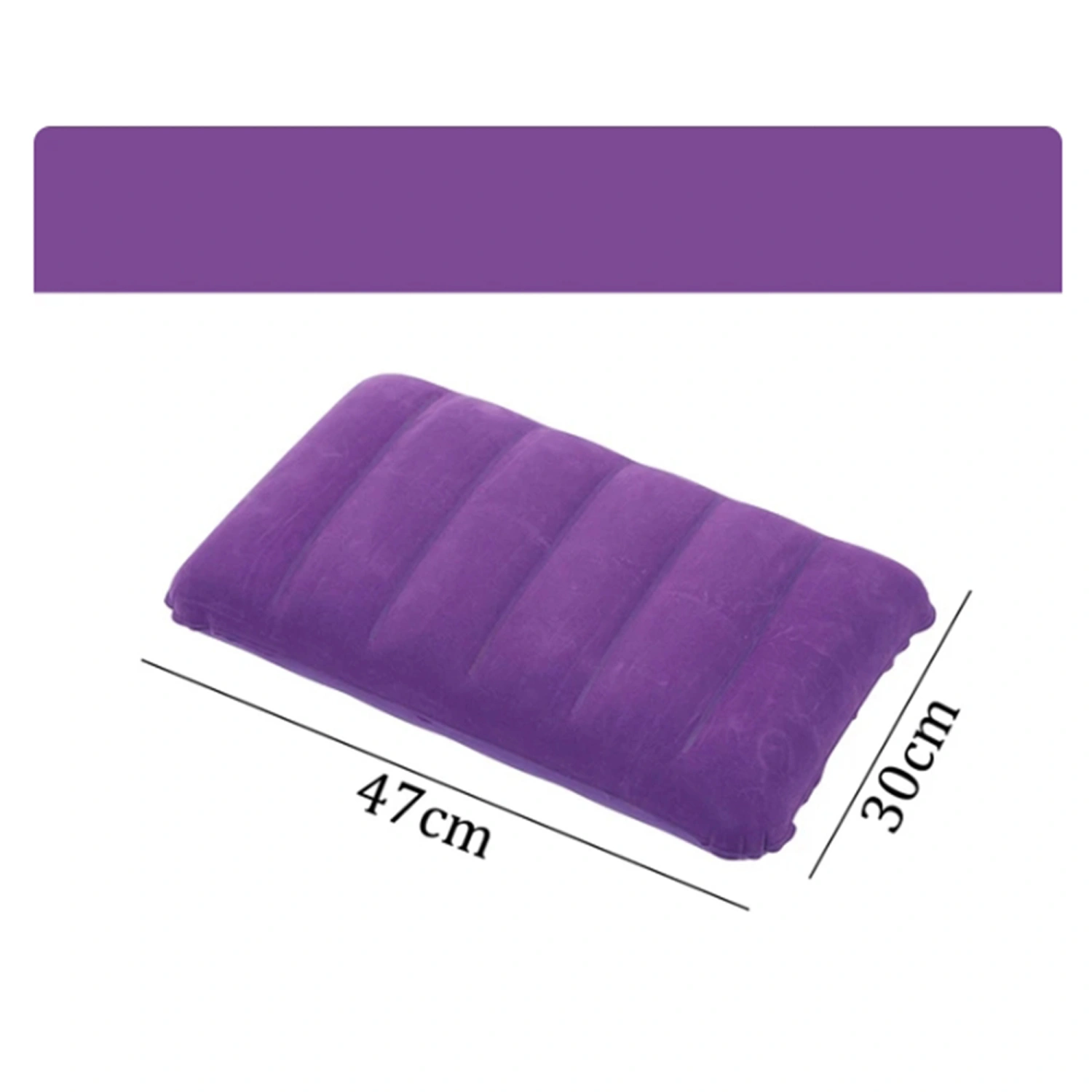 Soft Ultralight Portable Compact Air Blow Up Solid Inflatable Pillow