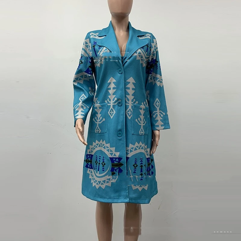 Fashion Casual Printing Coat For Women