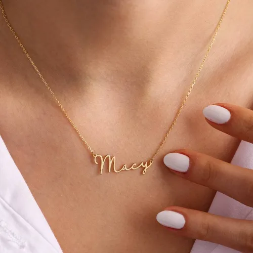 Dainty Personalized Name Necklace Minimalist