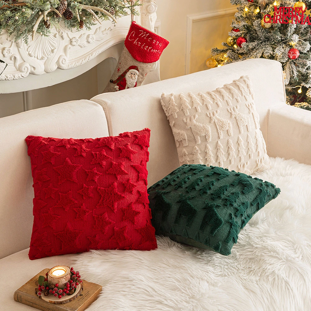 Christmas Party Decorative Back Cushion Cover