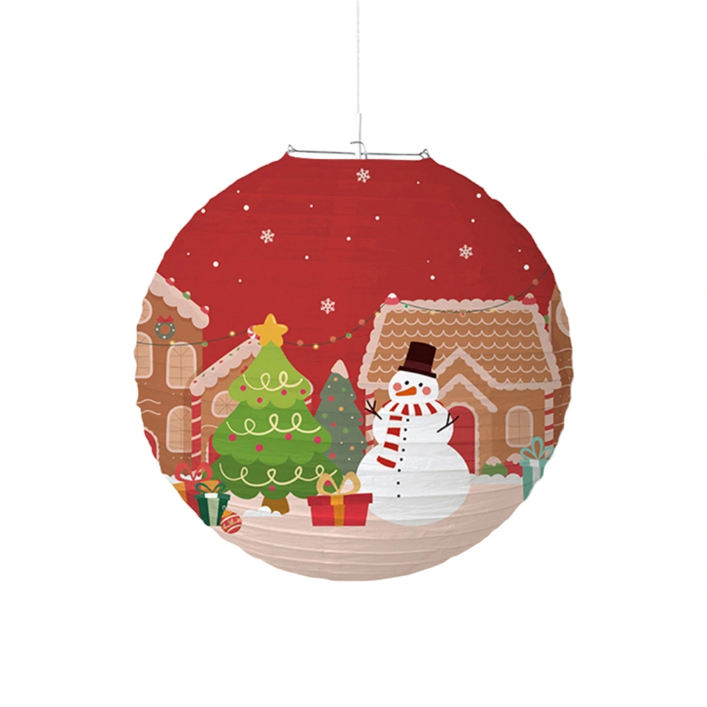 Christmas Hanging Paper Lanterns Decorative Christmas Party Lanterns