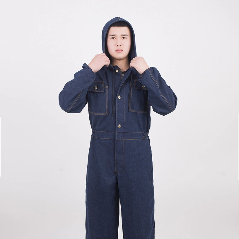 Labor Overalls Denim Long-sleeve Suit