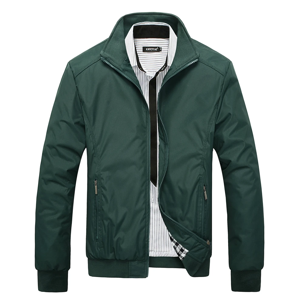 Men's Jacket Stand Collar Plus Size Lightweight Men's Clothing Coat Top
