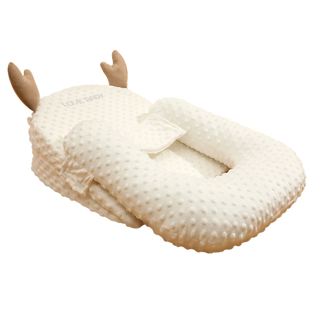 Baby Lounger Pillow Soft Breathable Newborn Bed with Wedge Pillows