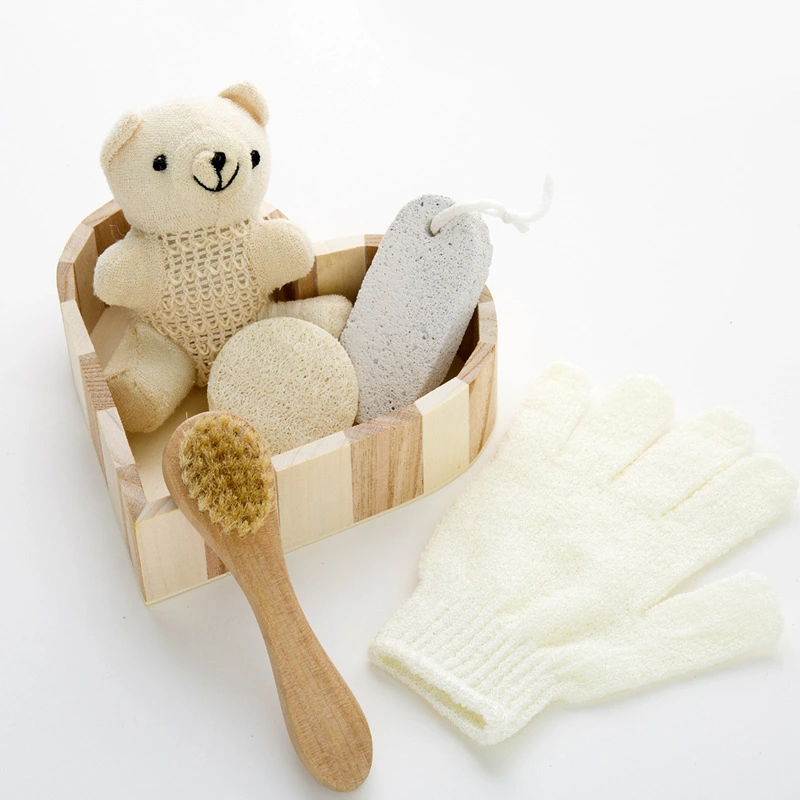 Bathroom Bath Set Love Wooden Barrel Gift Set