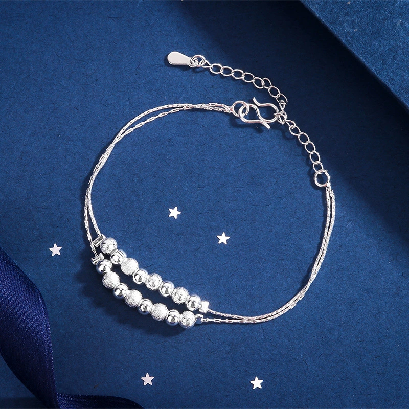 Affordable Luxury Fashion S925 Simple All-match Bead Bracelet