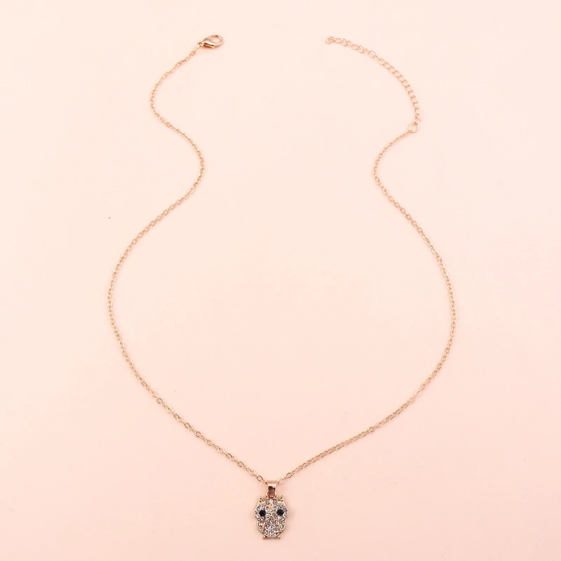 European And American Cute Animal Owl Necklace