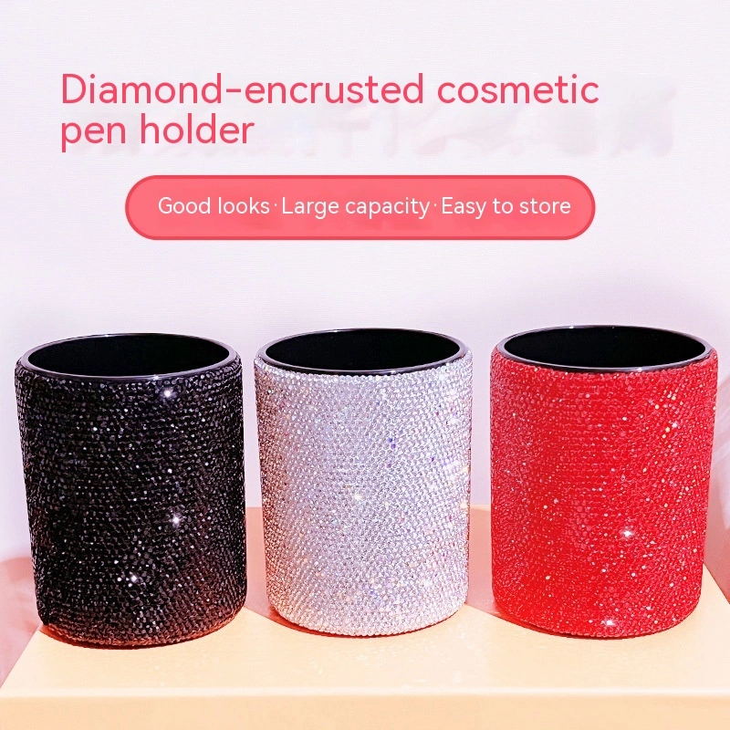 Clay Diamond Pen Holder Makeup Brush Eyebrow Pencil Storage Container