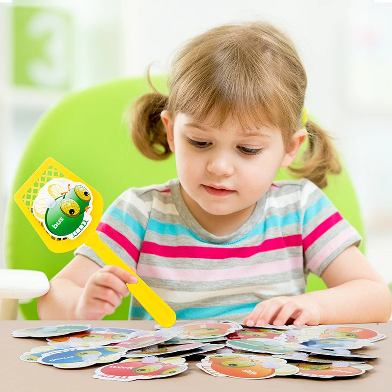 Crazy Flying Shooting Game Exclusive Children's Fun English Study Card