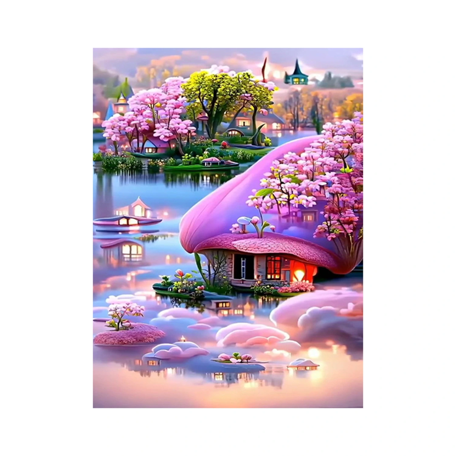 Flower Diamond Painting Kit Full Drill 5D DIY Art Craft Home Decor