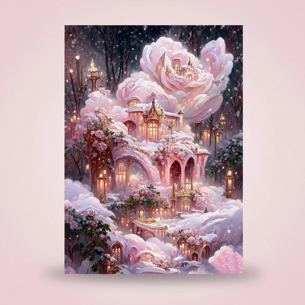 Flower Diamond Painting Kit Full Drill 5D DIY Art Craft Home Decor