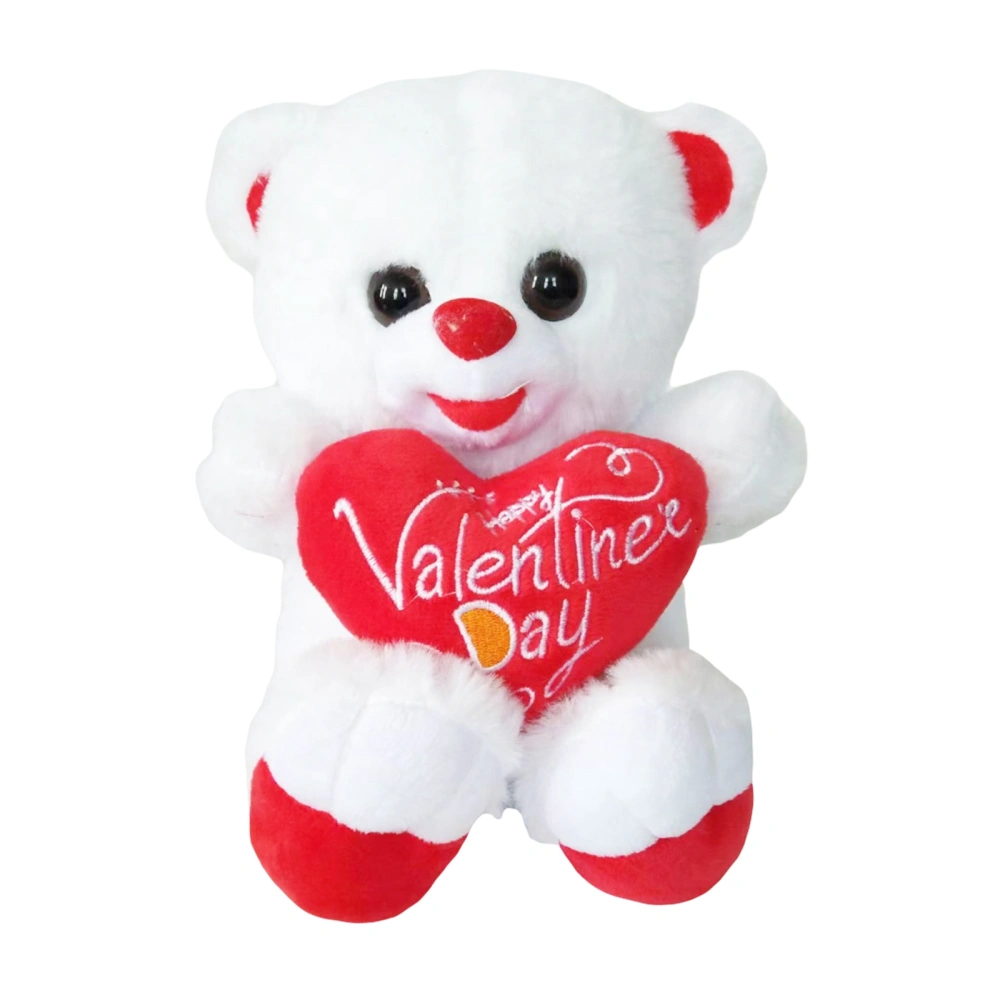 Valentine's Day Bear Plush Doll with Heart Animal Stuffed Gift