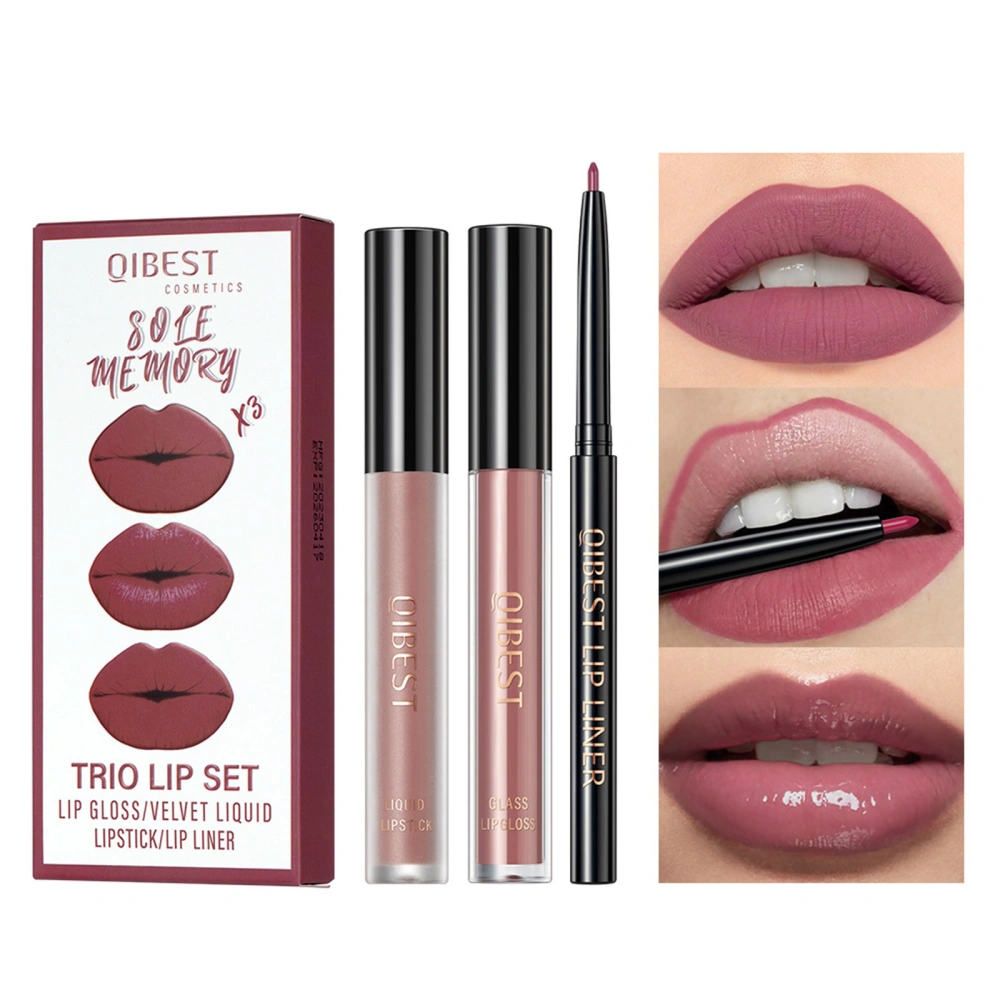 Women Matte Lipstick Set, Waterproof Long Lasting Lip Gloss Kit