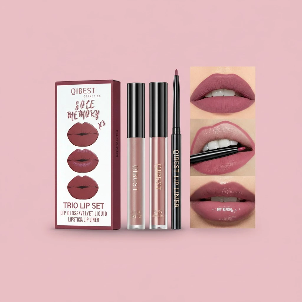 Women Matte Lipstick Set, Waterproof Long Lasting Lip Gloss Kit