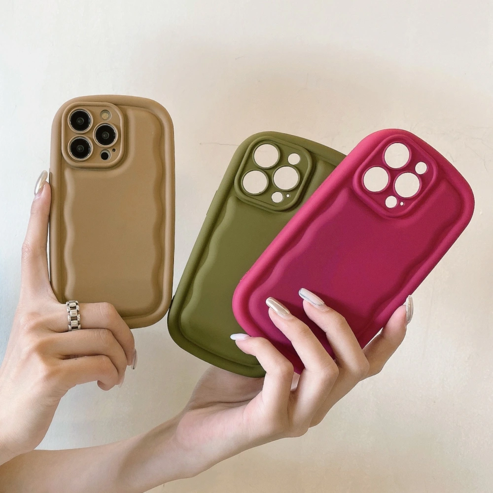 Solid Color Simple Silicone Skin Feeling Phone Case