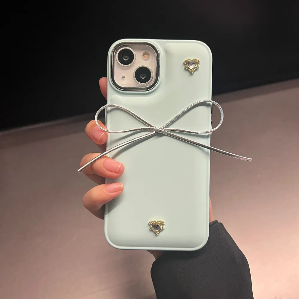 Electroplated Bow Phone Case Love Gem