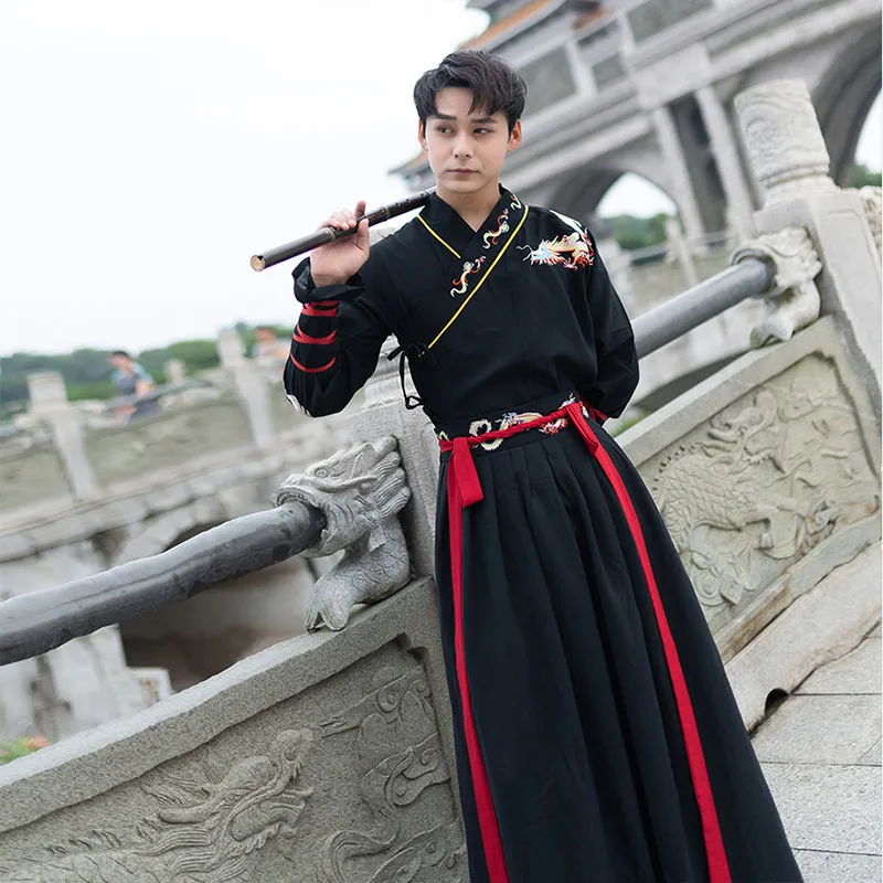 Ancient Chinese Hanfu Female Student Class Clothing Chinese Style