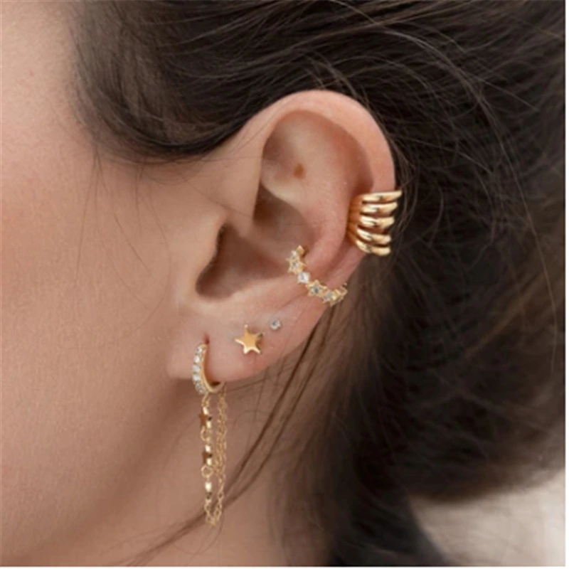 Long Chain Tassel XINGX Eardrops Graceful And Fashionable