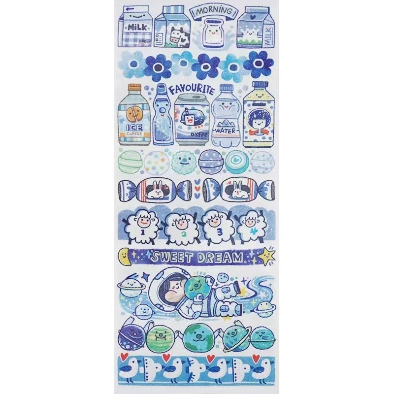 Haemorrhoid Tape Packaging Full Cycle Cartoon Cute Character Stickers