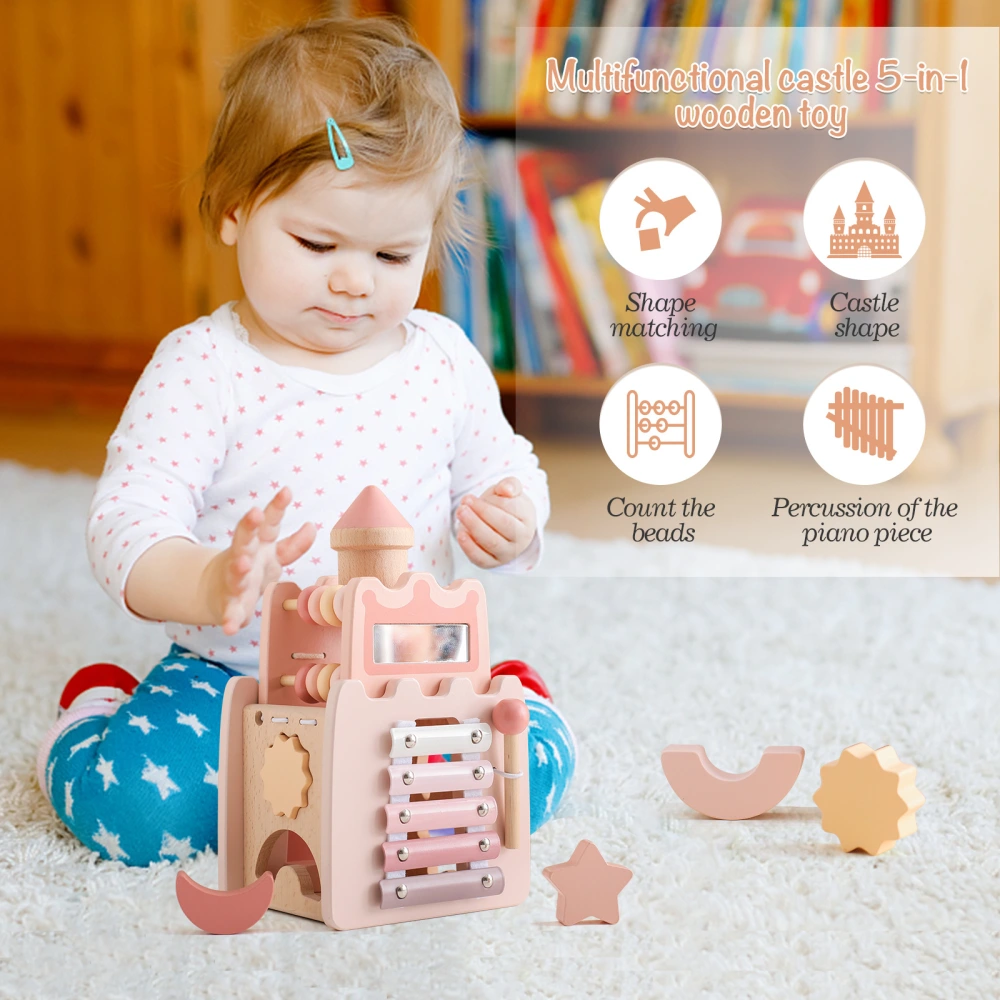 Zinc Baby Early Education Educational Stacking Rocket Boy Girl House Castle Assembling Toys