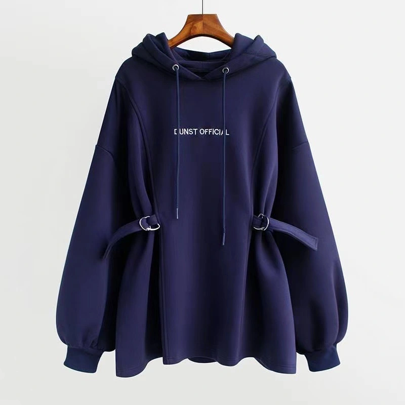 Medium Length Loose Waisted Hoodie Jacket