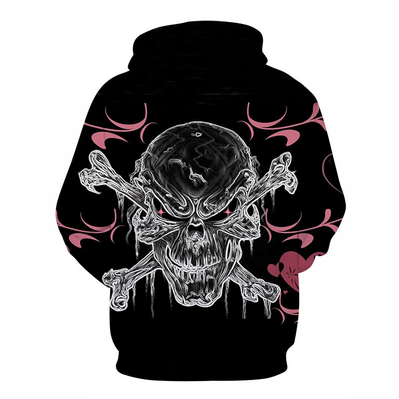 Men's New Skull Print Trendy Hoodie