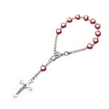 Crystal Rosary Bracelet Gift Cross Bracelet