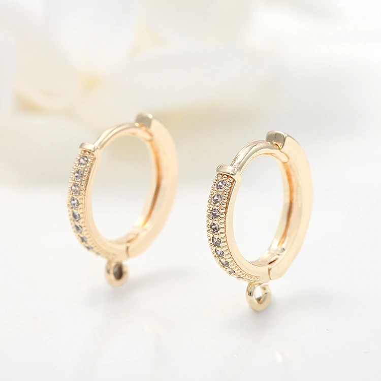 Gold Color Protection Micro Inlaid Zircon Ear Clip