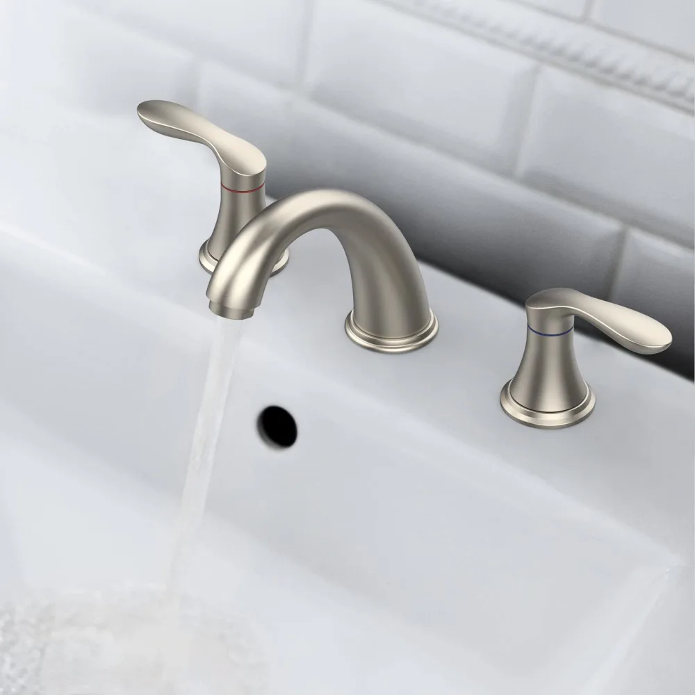 Cross-border Wash Basin Hot And Cold Household Double Handle Bathroom Hotel Three-hole Faucet