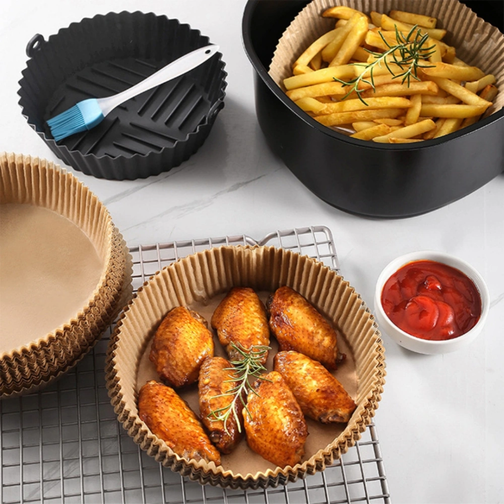 Silicone Baking Tray Air Fryer Food Grade Oil-proof Drain Oil Collecting Pad Baking At Home Cake Stand High Temperature Resistant Spacer