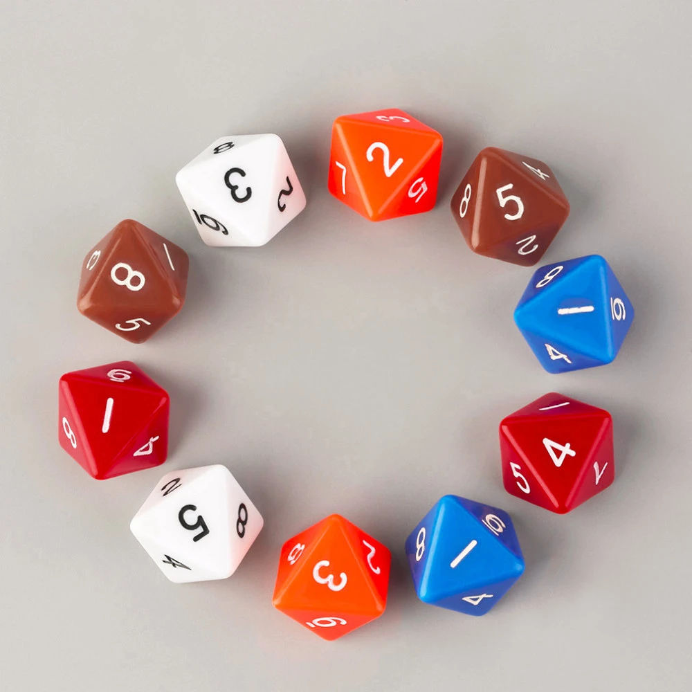 Acrylic Eight-sided Toy Dice