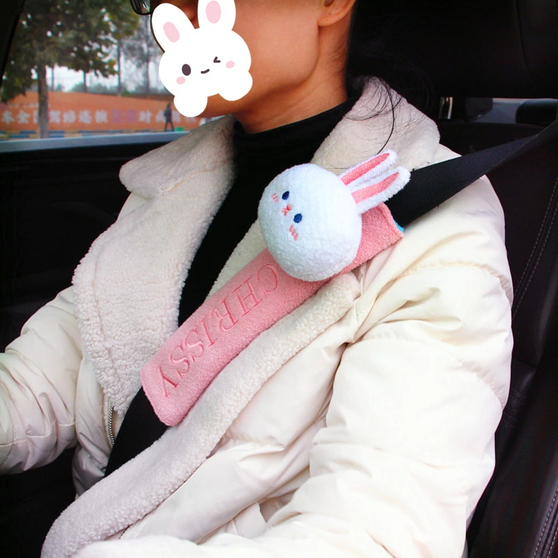 Cartoon Bear Car Interior Cute Rabbit Car Safety Belt Cover