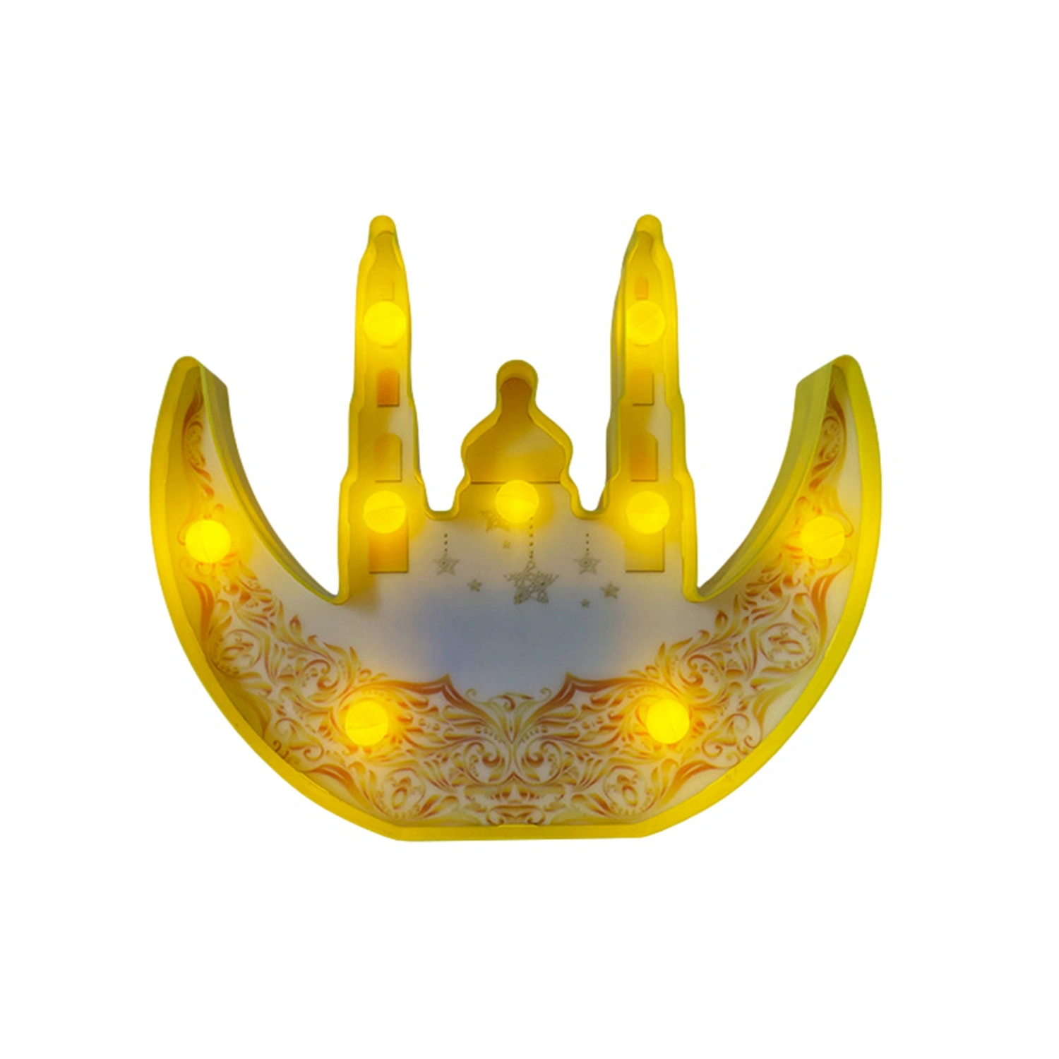 LED Night Light Decorative Moon Castle Bedside Lamp for Adults Kids