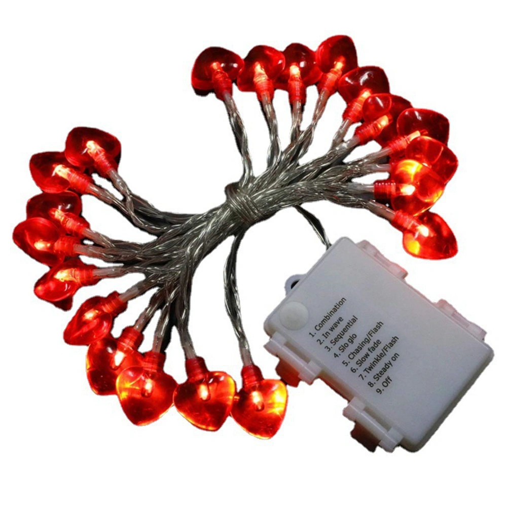 Valentine's Day String Lights, Battery Box Heart LED String Lights