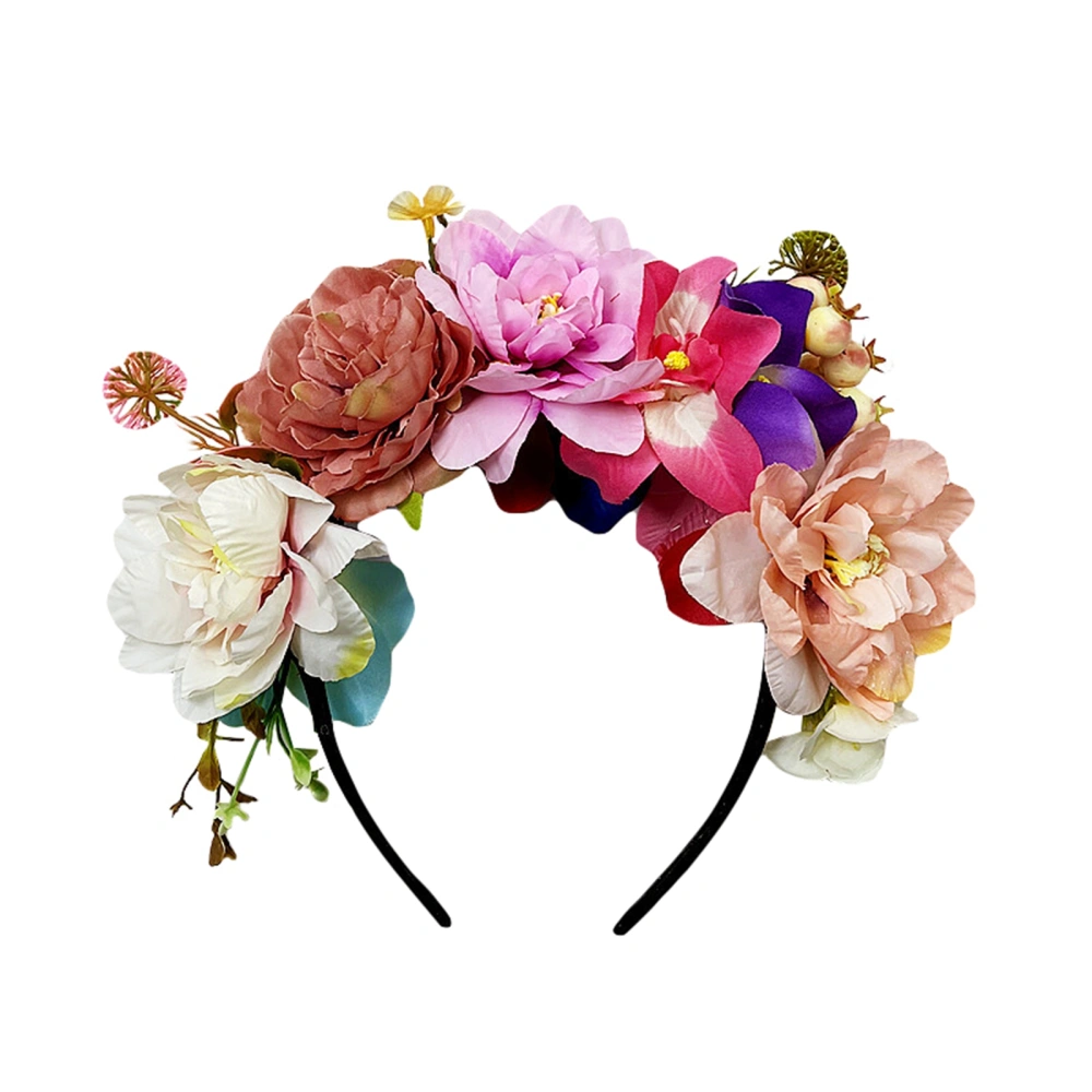 Artificial Flower Headband for Halloween Masquerade Party Cosplay