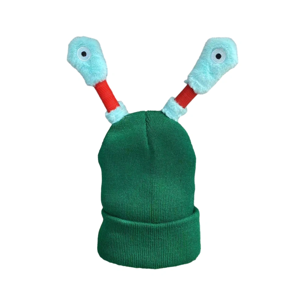 Adult Funny Hat Cartoon Winter Knitted Beanies with Lighted Tentacles 