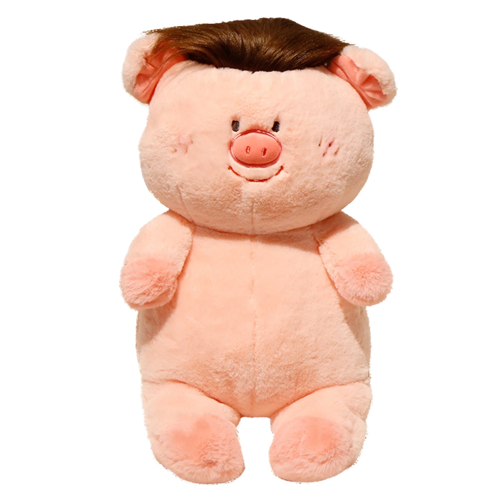 Cute Pig Plush Toy Versatile Hairstyle Soft Stuffed Bear Animals Dolls